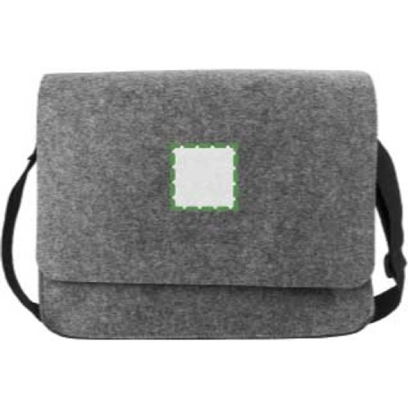 RPET plstěná taška na notebook Layla, šedá tmavá RPET plstěná taška na notebook Layla, šedá tmavá