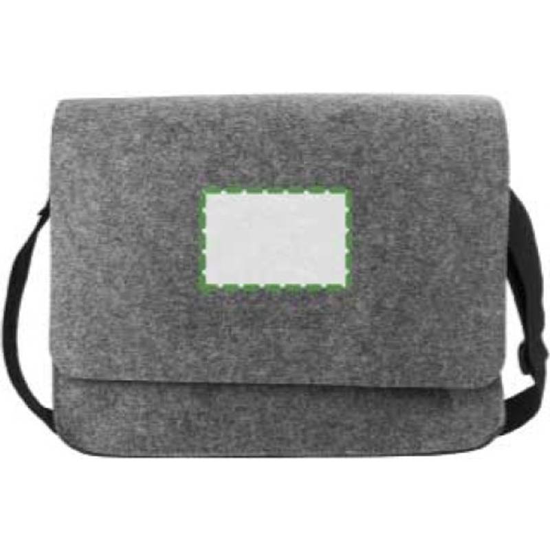 RPET plstěná taška na notebook Layla, šedá tmavá RPET plstěná taška na notebook Layla, šedá tmavá