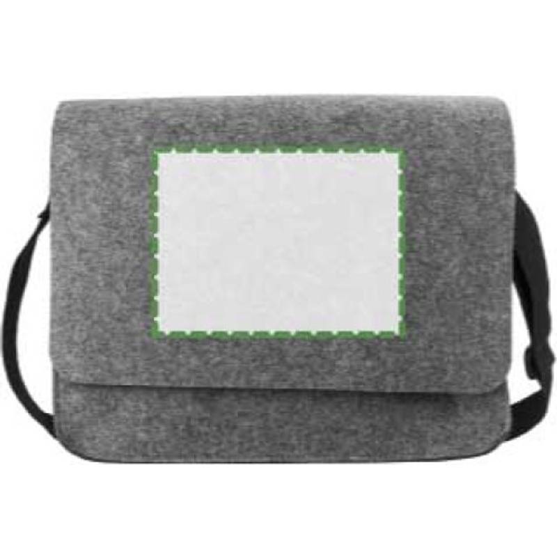 RPET plstěná taška na notebook Layla, šedá tmavá RPET plstěná taška na notebook Layla, šedá tmavá