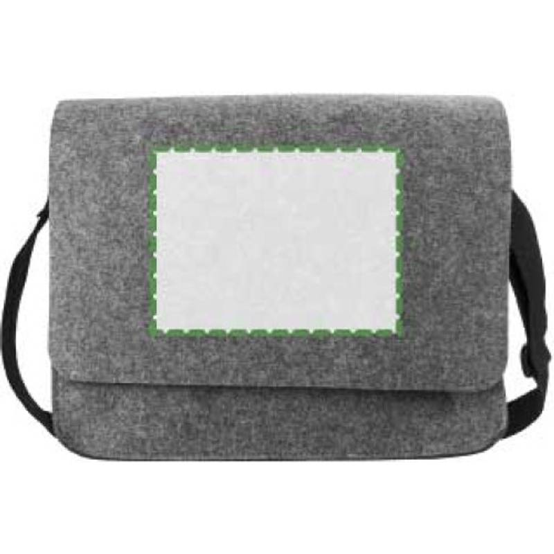 RPET plstěná taška na notebook Layla, šedá tmavá RPET plstěná taška na notebook Layla, šedá tmavá