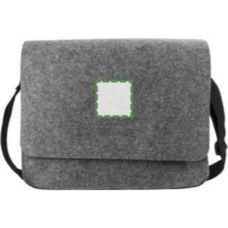 RPET plstěná taška na notebook Layla, šedá tmavá RPET plstěná taška na notebook Layla, šedá tmavá