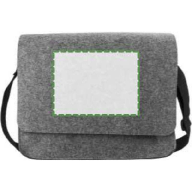 RPET plstěná taška na notebook Layla, šedá tmavá RPET plstěná taška na notebook Layla, šedá tmavá