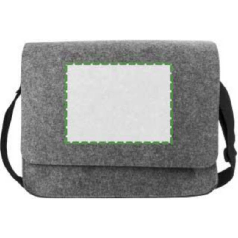 RPET plstěná taška na notebook Layla, šedá tmavá RPET plstěná taška na notebook Layla, šedá tmavá