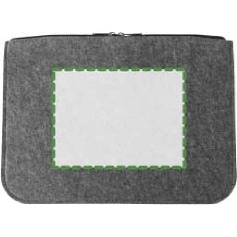 RPET plstěná kapsa na notebook Emilia, šedá RPET plstěná kapsa na notebook Emilia, šedá