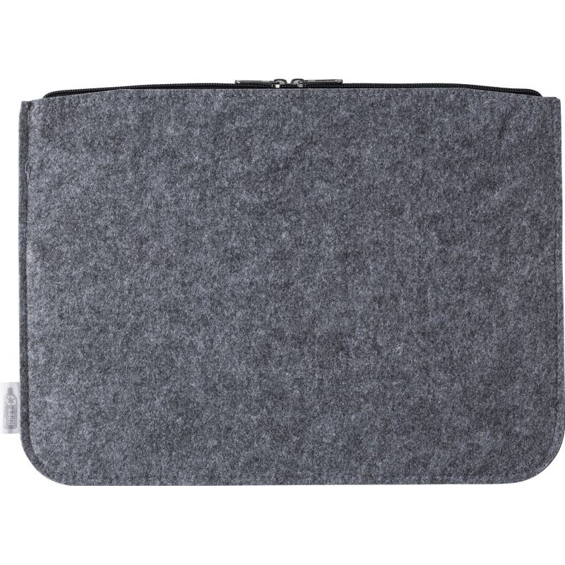 RPET plstěná kapsa na notebook Emilia, šedá RPET plstěná kapsa na notebook Emilia, šedá
