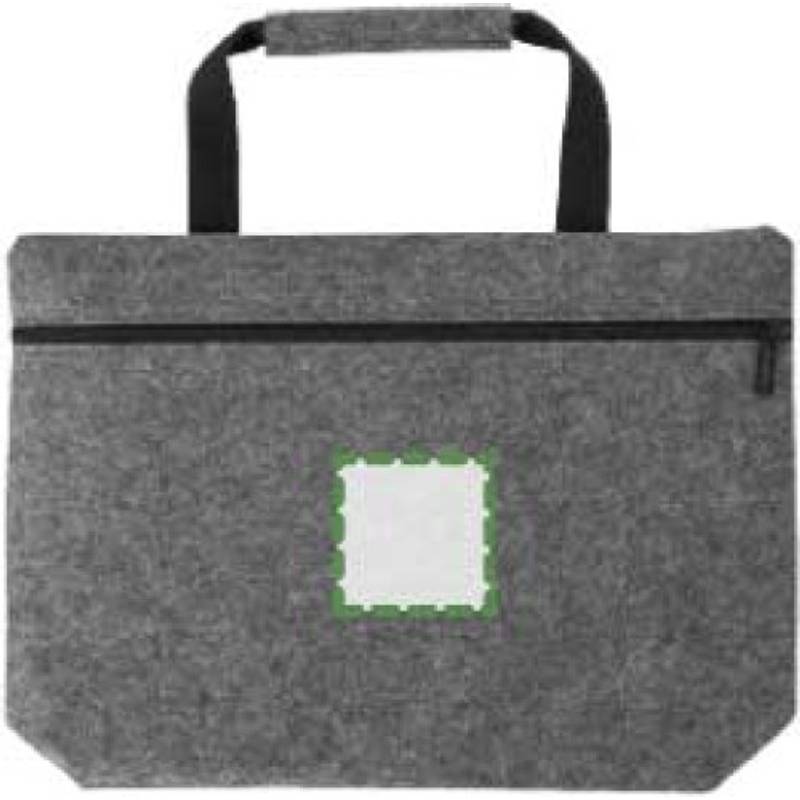 RPET plstěná taška na dokumenty Scarlett, šedá RPET plstěná taška na dokumenty Scarlett, šedá