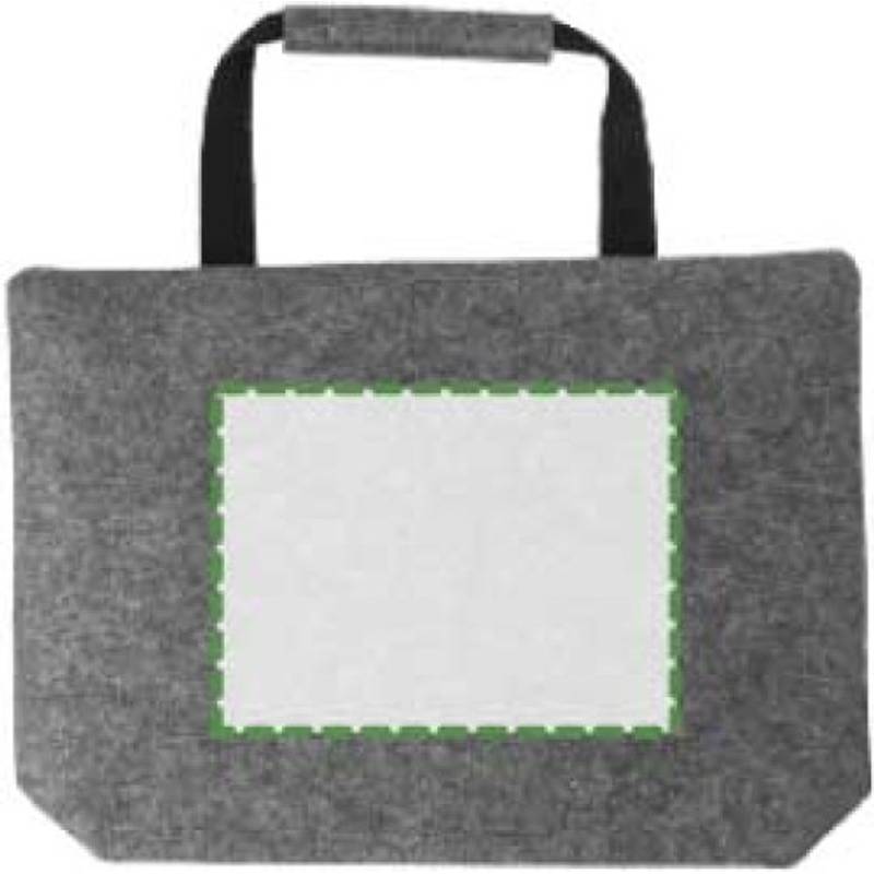 RPET plstěná taška na dokumenty Scarlett, šedá RPET plstěná taška na dokumenty Scarlett, šedá