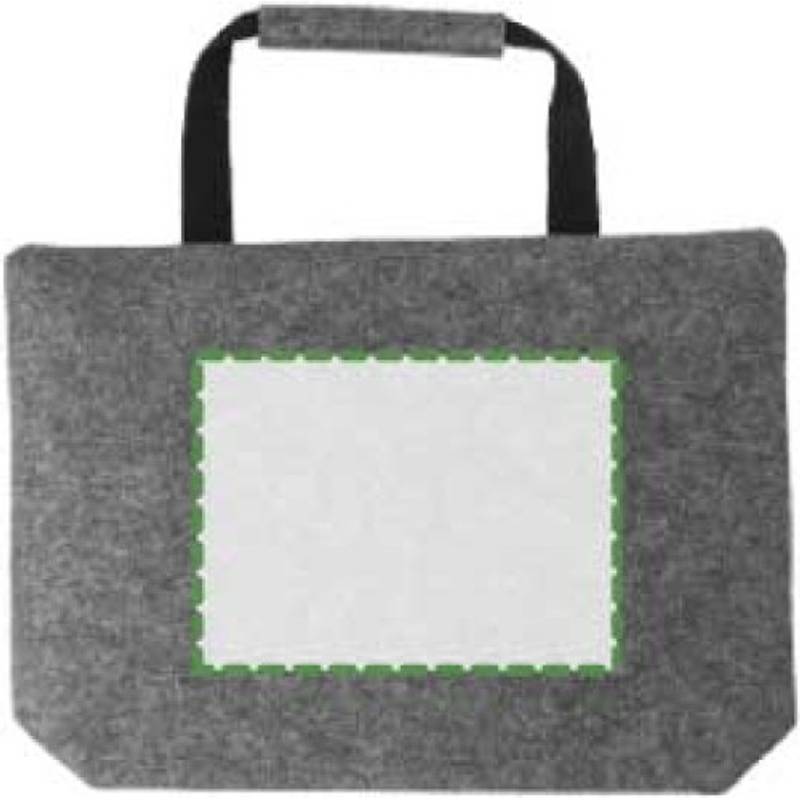 RPET plstěná taška na dokumenty Scarlett, šedá RPET plstěná taška na dokumenty Scarlett, šedá