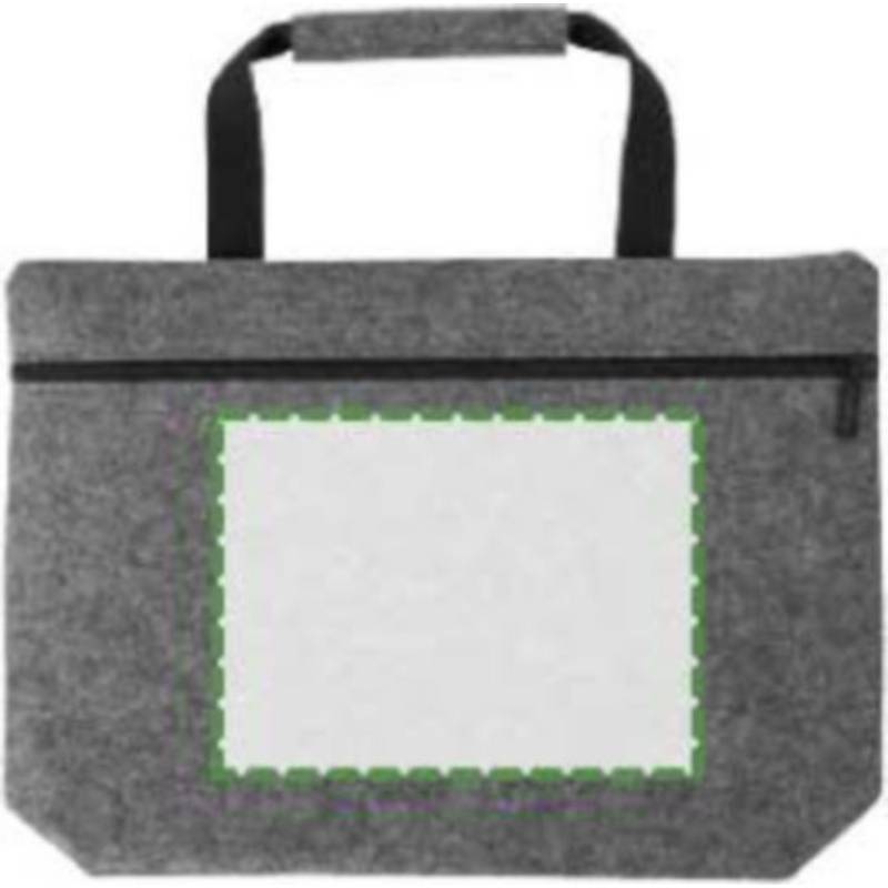 RPET plstěná taška na dokumenty Scarlett, šedá RPET plstěná taška na dokumenty Scarlett, šedá