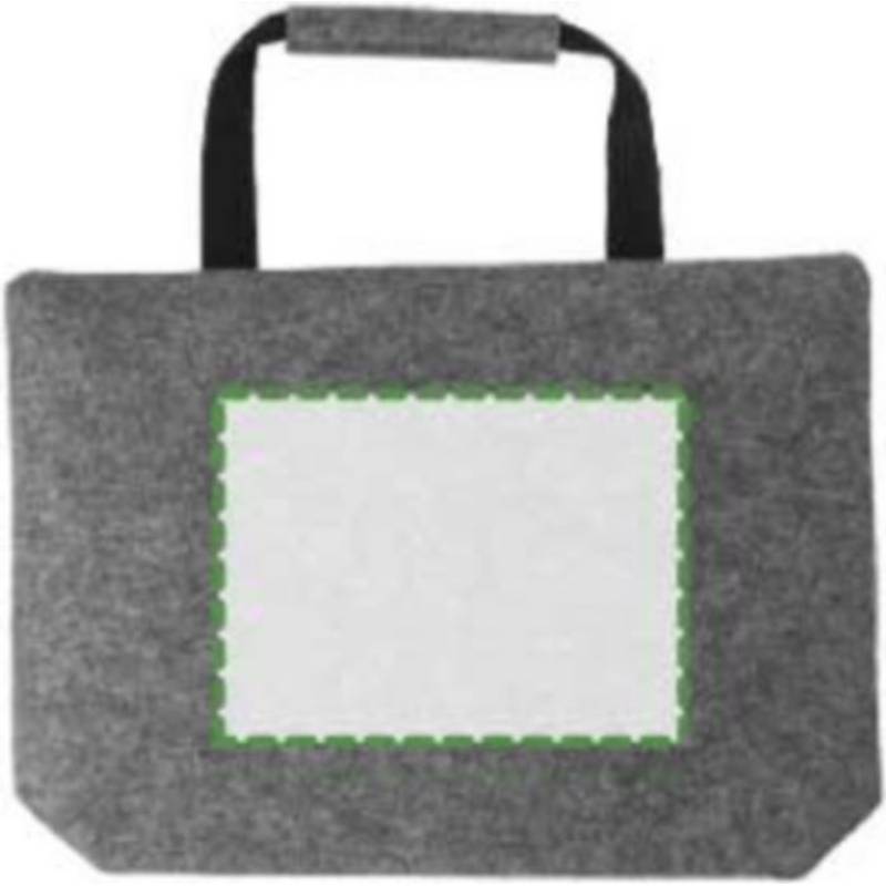 RPET plstěná taška na dokumenty Scarlett, šedá RPET plstěná taška na dokumenty Scarlett, šedá