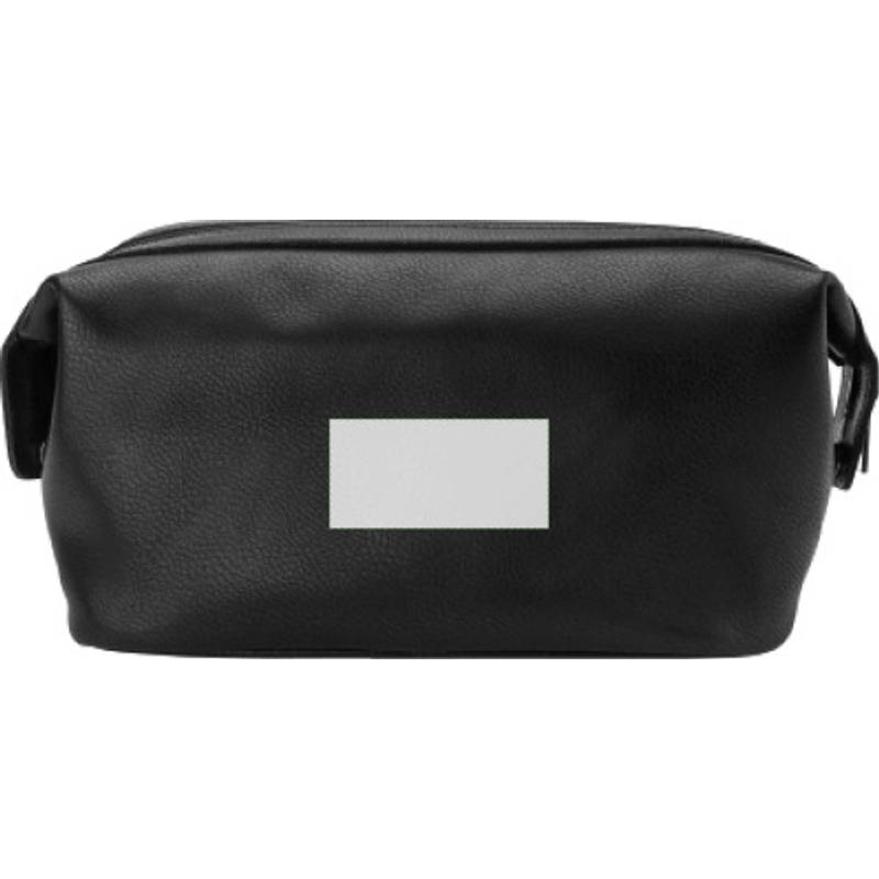 Kožená toaletní taška Flynn, černá Kožená toaletní taška Flynn, černá
