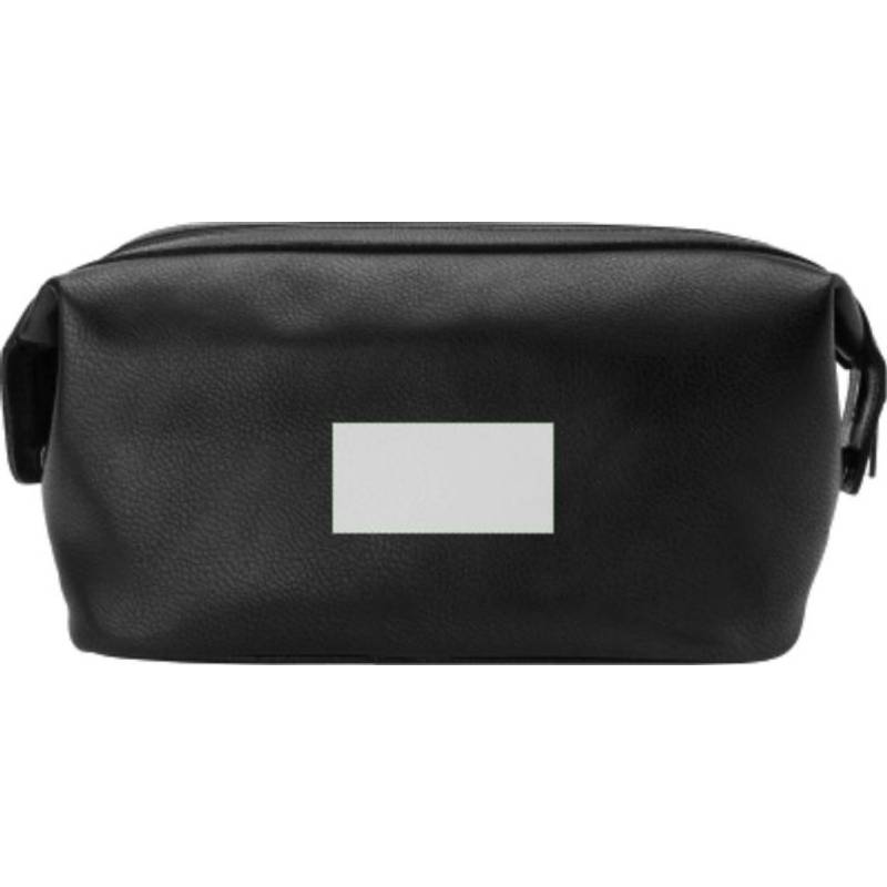 Kožená toaletní taška Flynn, černá Kožená toaletní taška Flynn, černá