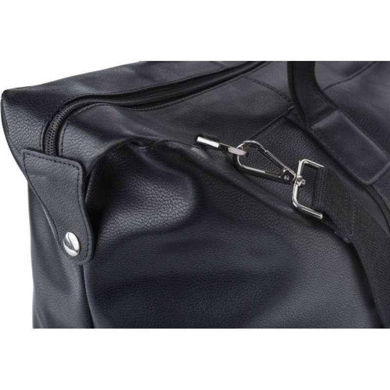 Kožená sportovní taška Noah, černá Kožená sportovní taška Noah, černá