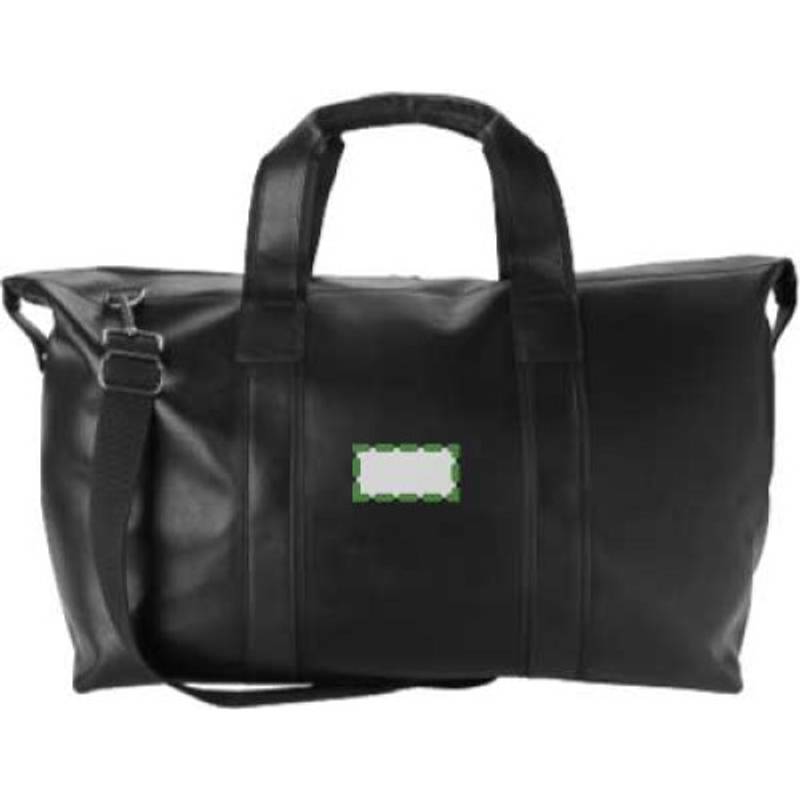 Kožená sportovní taška Noah, černá Kožená sportovní taška Noah, černá