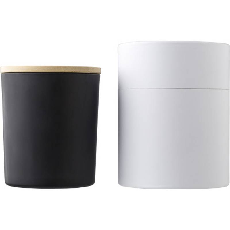 Skleněná svíčka Matouš, černá Skleněná svíčka Matouš, černá