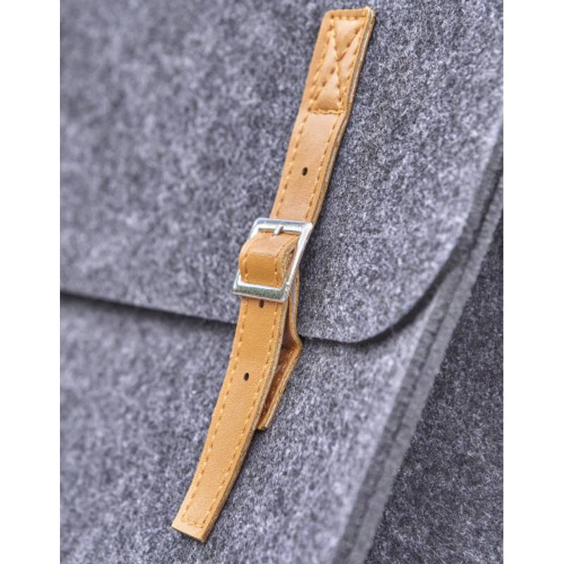 RPET plstěná taška na doklady Amelia, šedá RPET plstěná taška na doklady Amelia, šedá