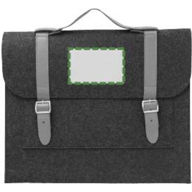 RPET plstěná taška na doklady Amelia, šedá RPET plstěná taška na doklady Amelia, šedá