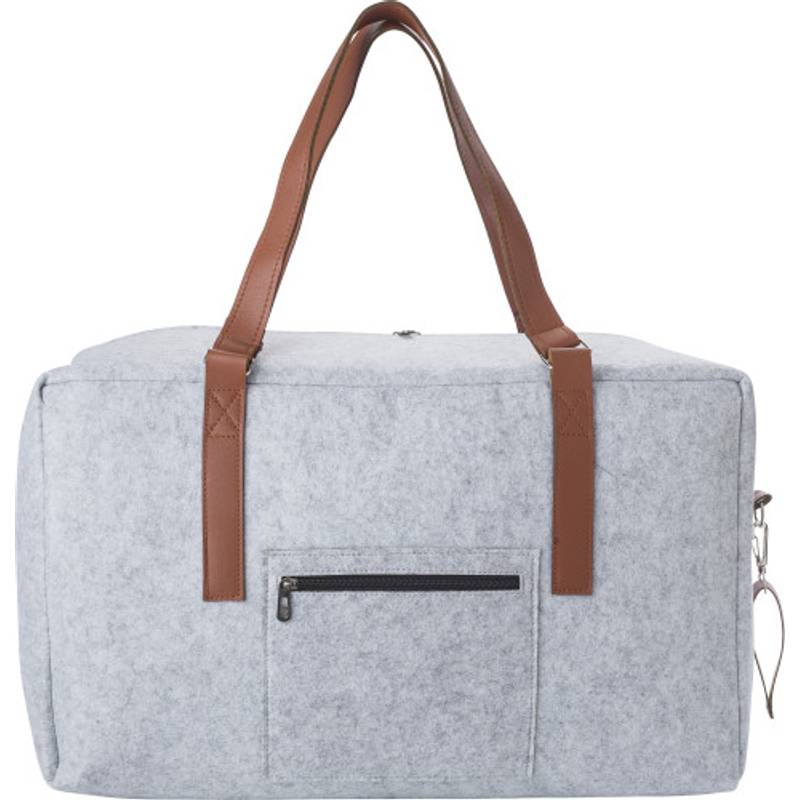 RPET plstená cestovná taška Natalie, sivá RPET plstená cestovná taška Natalie, sivá