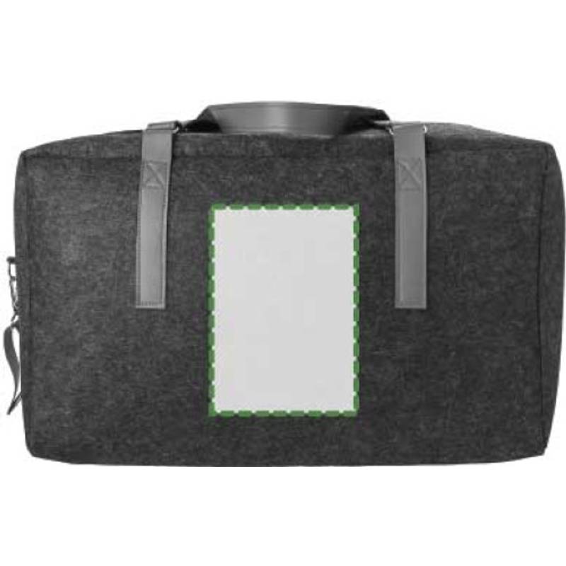 RPET plstená cestovná taška Natalie, sivá RPET plstená cestovná taška Natalie, sivá