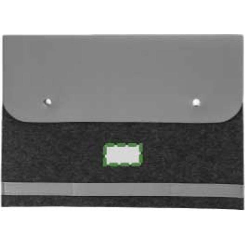 RPET plstěná kapsa na notebook Jonathan, šedá RPET plstěná kapsa na notebook Jonathan, šedá