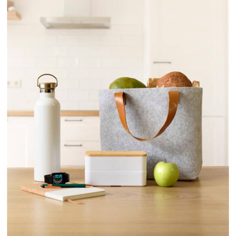 RPET plstěná nákupní taška Hunter, šedá RPET plstěná nákupní taška Hunter, šedá