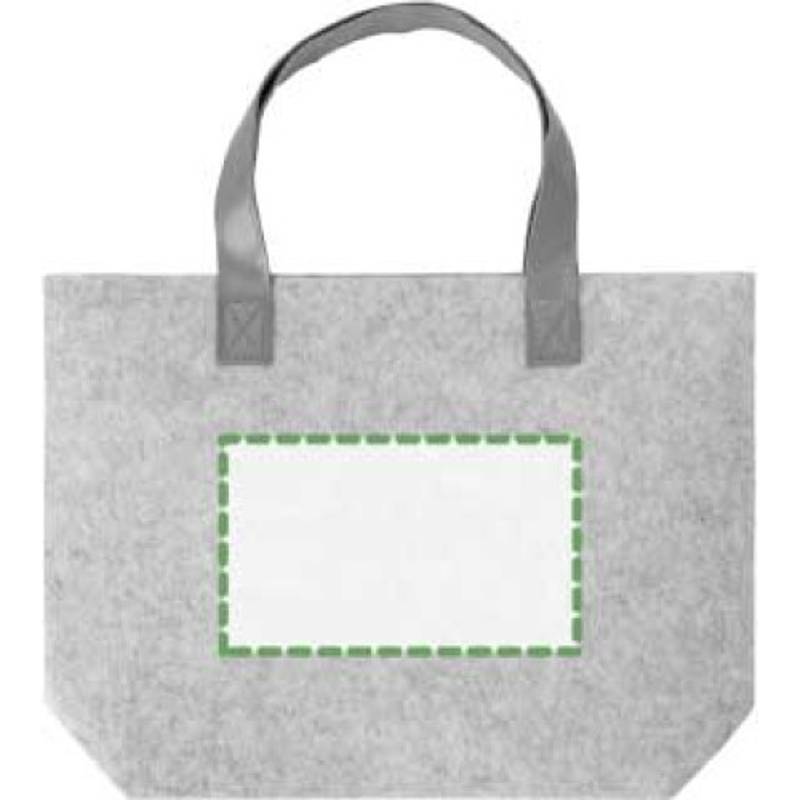 RPET plstěná nákupní taška Hunter, šedá RPET plstěná nákupní taška Hunter, šedá