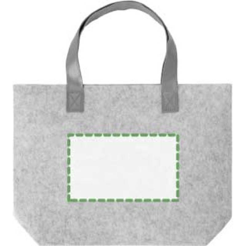 RPET plstěná nákupní taška Hunter, šedá RPET plstěná nákupní taška Hunter, šedá