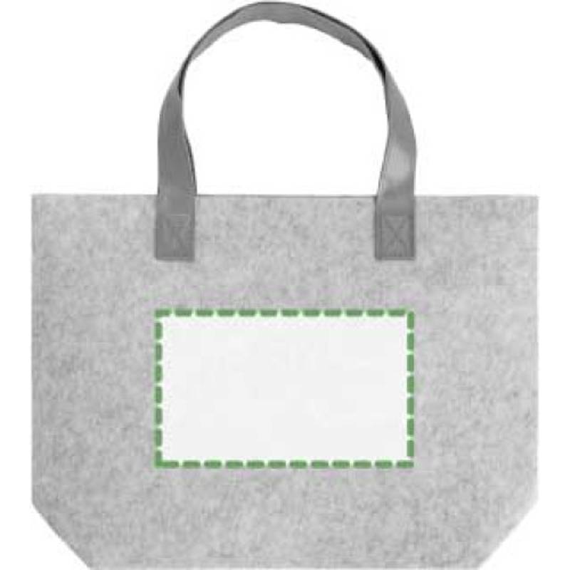 RPET plstěná nákupní taška Hunter, šedá RPET plstěná nákupní taška Hunter, šedá
