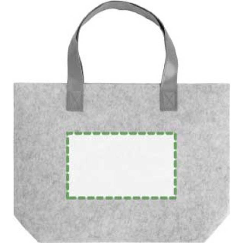 RPET plstěná nákupní taška Hunter, šedá RPET plstěná nákupní taška Hunter, šedá