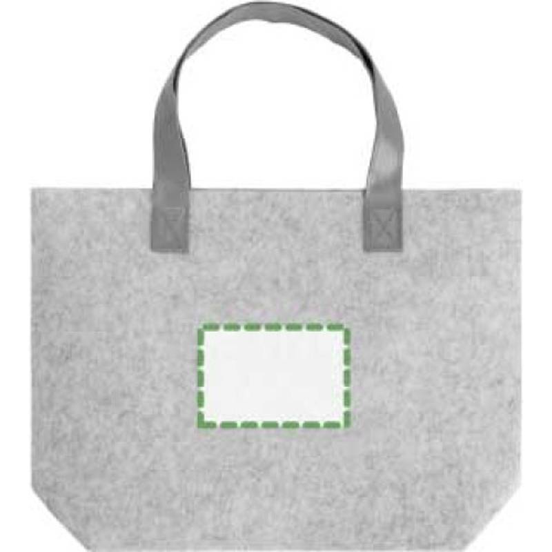 RPET plstěná nákupní taška Hunter, šedá RPET plstěná nákupní taška Hunter, šedá