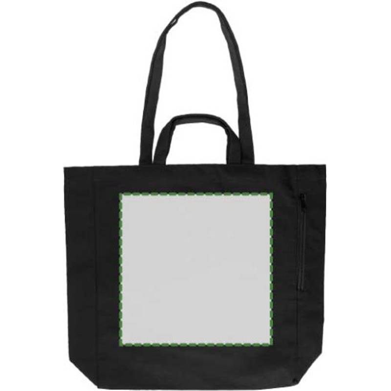 Nákupná taška Bennett z recyklovanej bavlny, čierna Nákupná taška Bennett z recyklovanej bavlny, čierna