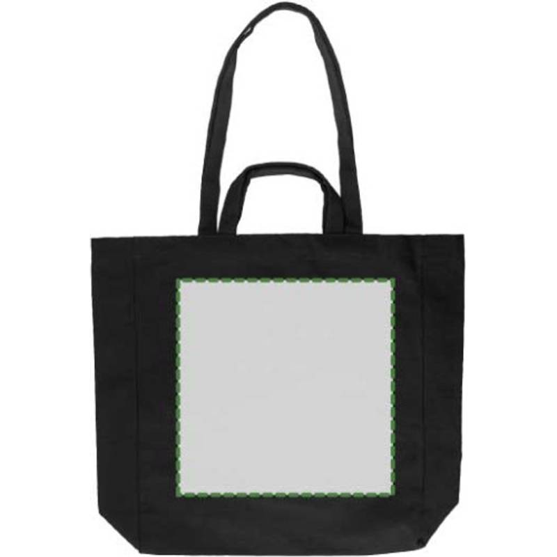 Nákupná taška Bennett z recyklovanej bavlny, čierna Nákupná taška Bennett z recyklovanej bavlny, čierna