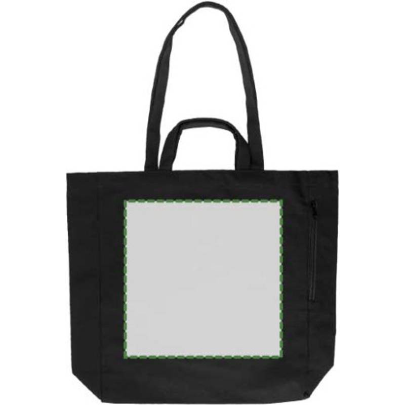 Nákupná taška Bennett z recyklovanej bavlny, čierna Nákupná taška Bennett z recyklovanej bavlny, čierna