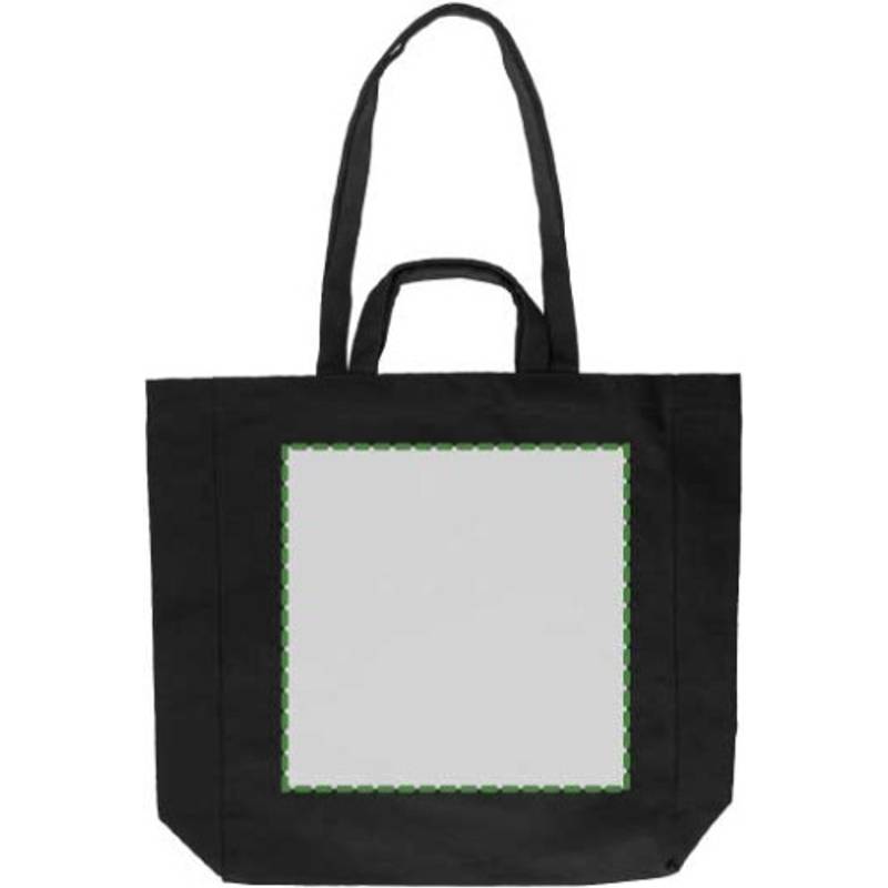 Nákupná taška Bennett z recyklovanej bavlny, čierna Nákupná taška Bennett z recyklovanej bavlny, čierna