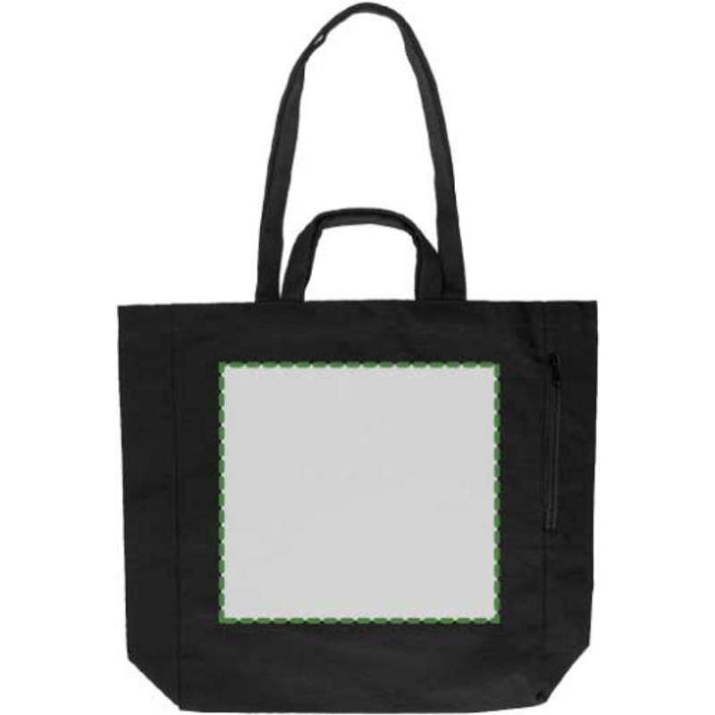 Nákupná taška Bennett z recyklovanej bavlny, čierna Nákupná taška Bennett z recyklovanej bavlny, čierna