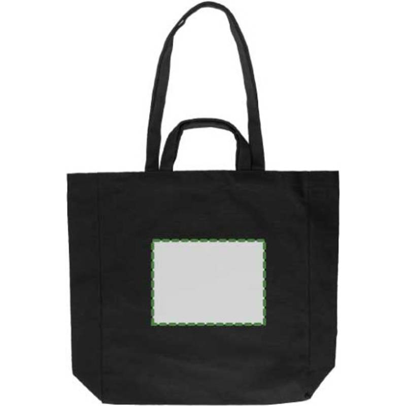 Nákupná taška Bennett z recyklovanej bavlny, čierna Nákupná taška Bennett z recyklovanej bavlny, čierna