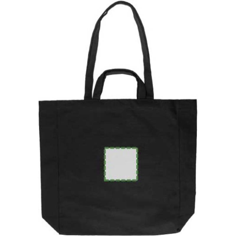 Nákupná taška Bennett z recyklovanej bavlny, čierna Nákupná taška Bennett z recyklovanej bavlny, čierna