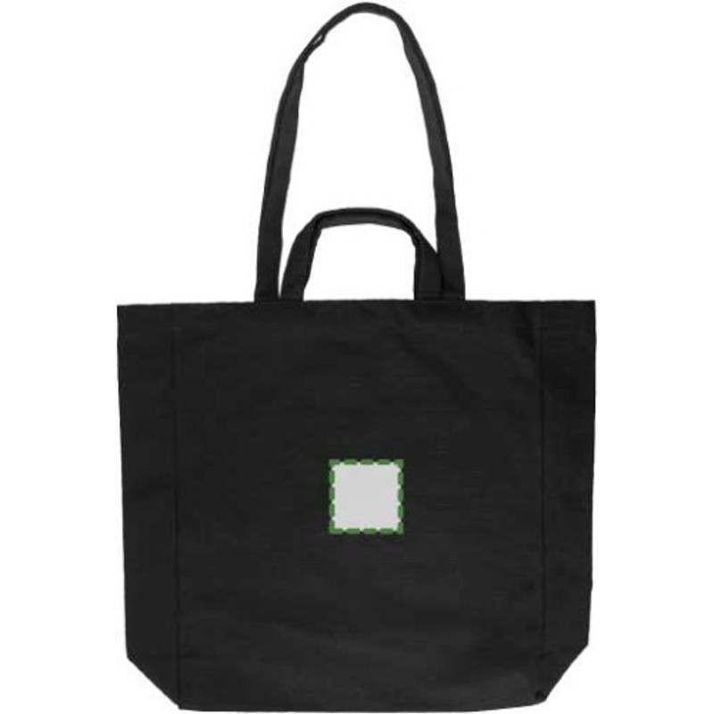 Nákupná taška Bennett z recyklovanej bavlny, čierna Nákupná taška Bennett z recyklovanej bavlny, čierna