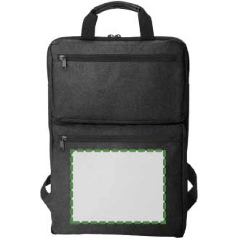 Polycanvasový (300D) batoh Seth, černá Polycanvasový (300D) batoh Seth, černá