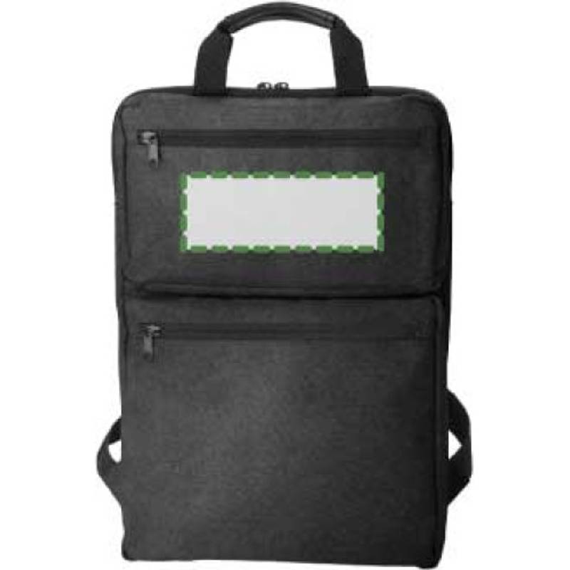 Polycanvasový (300D) batoh Seth, černá Polycanvasový (300D) batoh Seth, černá