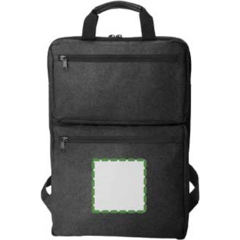 Polycanvasový (300D) batoh Seth, černá Polycanvasový (300D) batoh Seth, černá