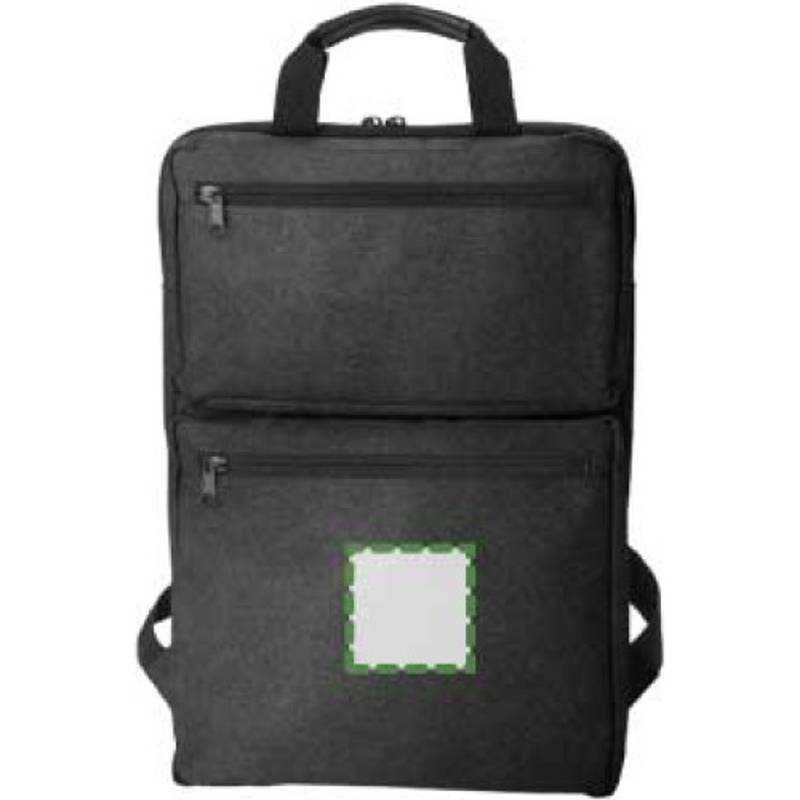 Polycanvasový (300D) batoh Seth, černá Polycanvasový (300D) batoh Seth, černá