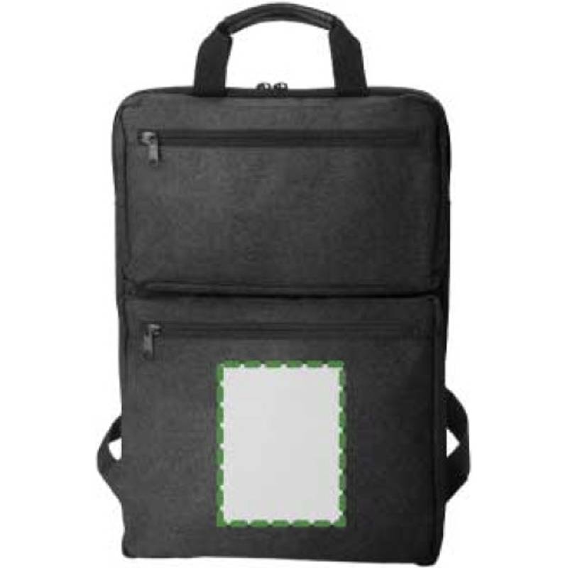 Polycanvasový (300D) batoh Seth, černá Polycanvasový (300D) batoh Seth, černá