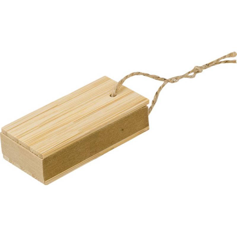 Bambusový obal s nálepkami Kingston, hnědá Bambusový obal s nálepkami Kingston, hnědá