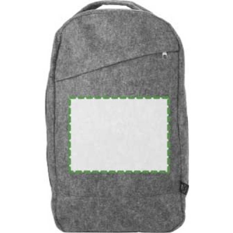 RPET plstěný batoh Eleanor, šedá RPET plstěný batoh Eleanor, šedá