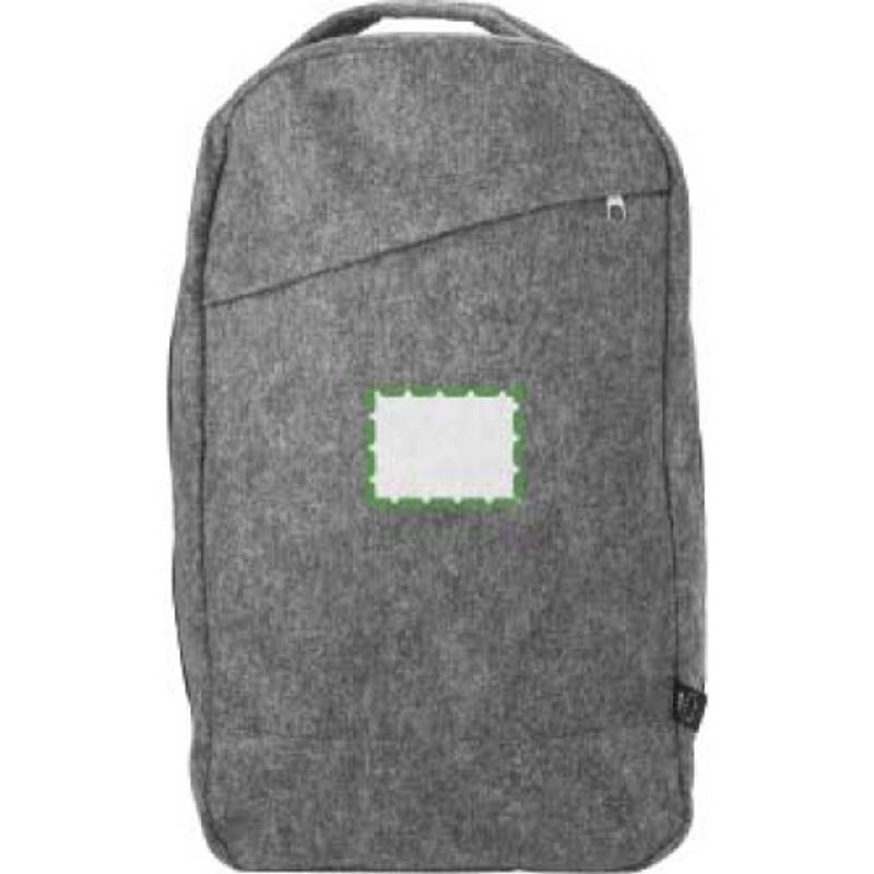 RPET plstěný batoh Eleanor, šedá RPET plstěný batoh Eleanor, šedá