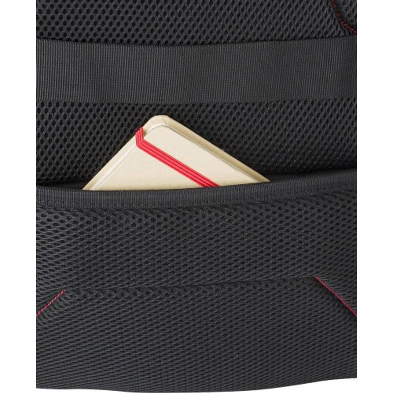 Polyesterový RPET multifunkční batoh Sebastian, černá Polyesterový RPET multifunkční batoh Sebastian, černá