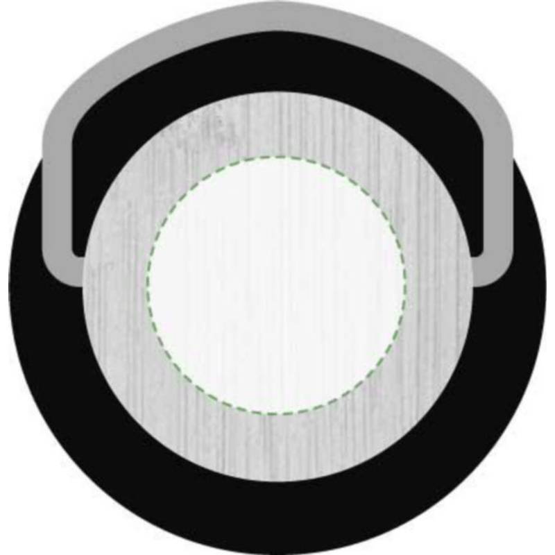 Nerezová dvojplášťová fľaša Damien, čierna Nerezová dvojplášťová fľaša Damien, čierna