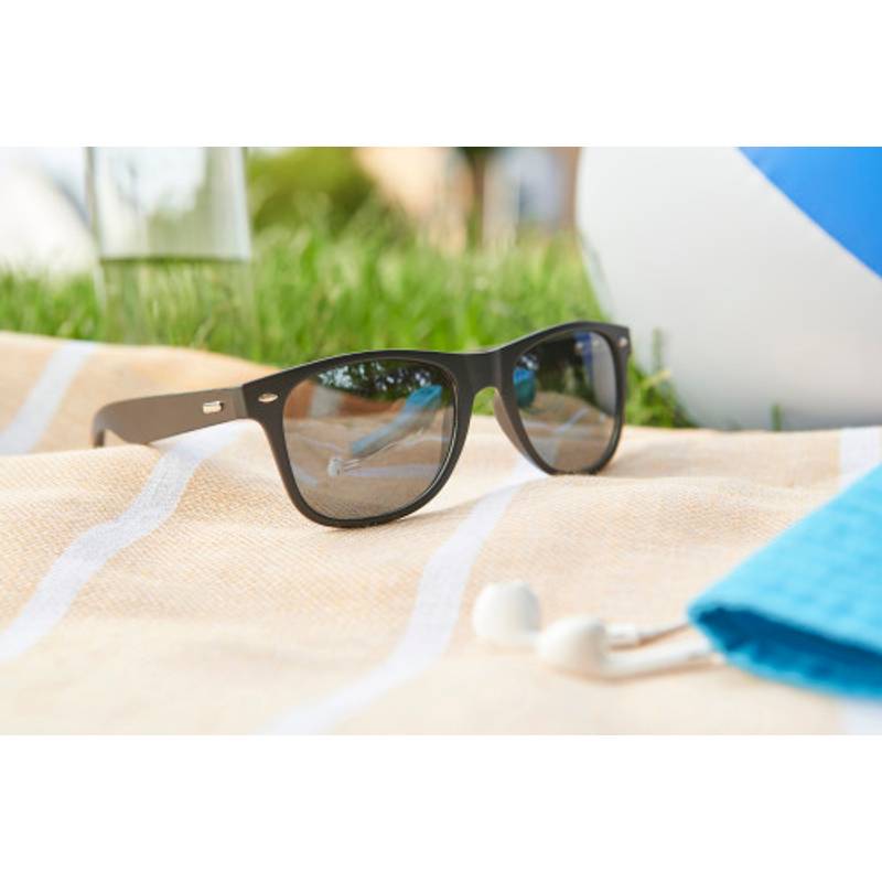 ABS a bambusové sluneční brýle Jaxon, černá ABS a bambusové sluneční brýle Jaxon, černá