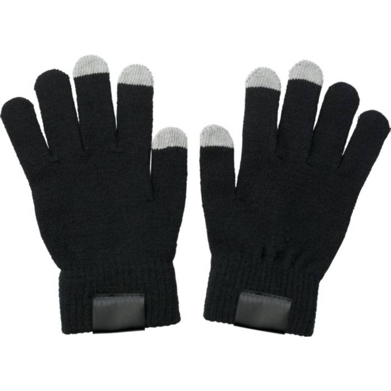 GLOVES rukavice vhodné na dotykový displej, čierna GLOVES rukavice vhodné na dotykový displej, čierna